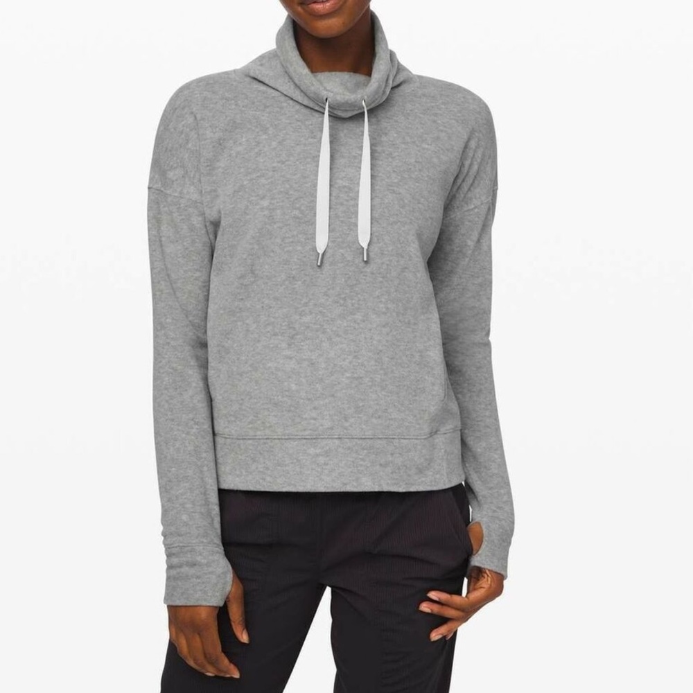 Lululemon Go Forward Pullover Heathered Core Light Grey